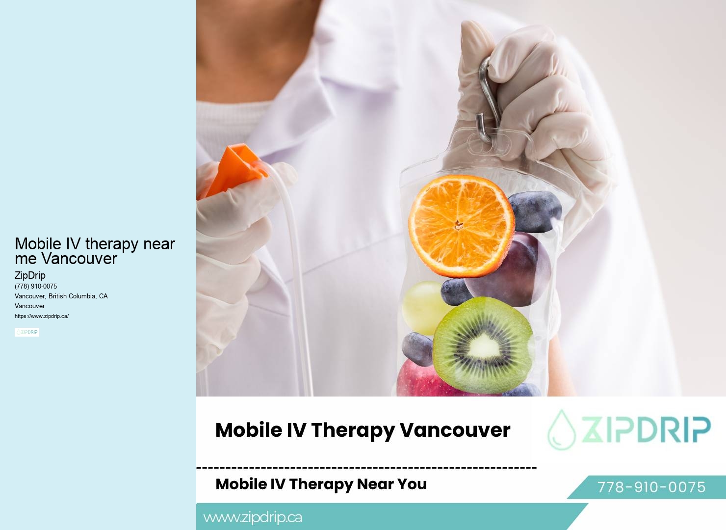 Immune Boost IV Mobile IV therapy near me Vancouver