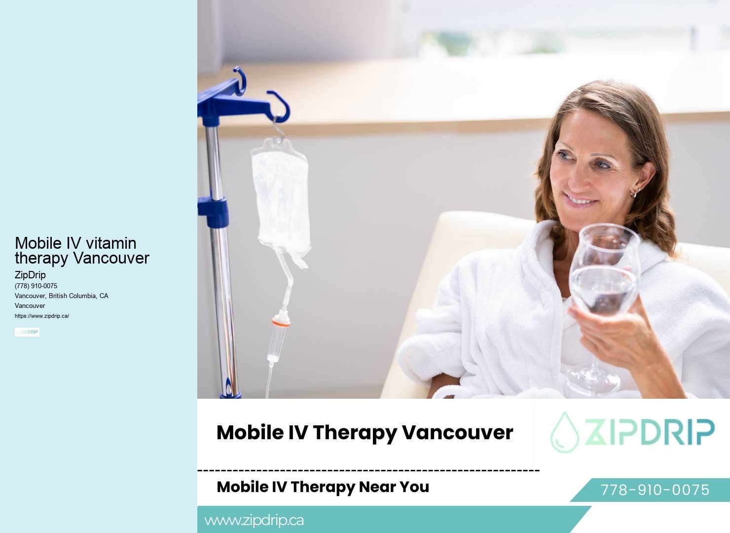 IV hydration for immune support Mobile IV vitamin therapy Vancouver