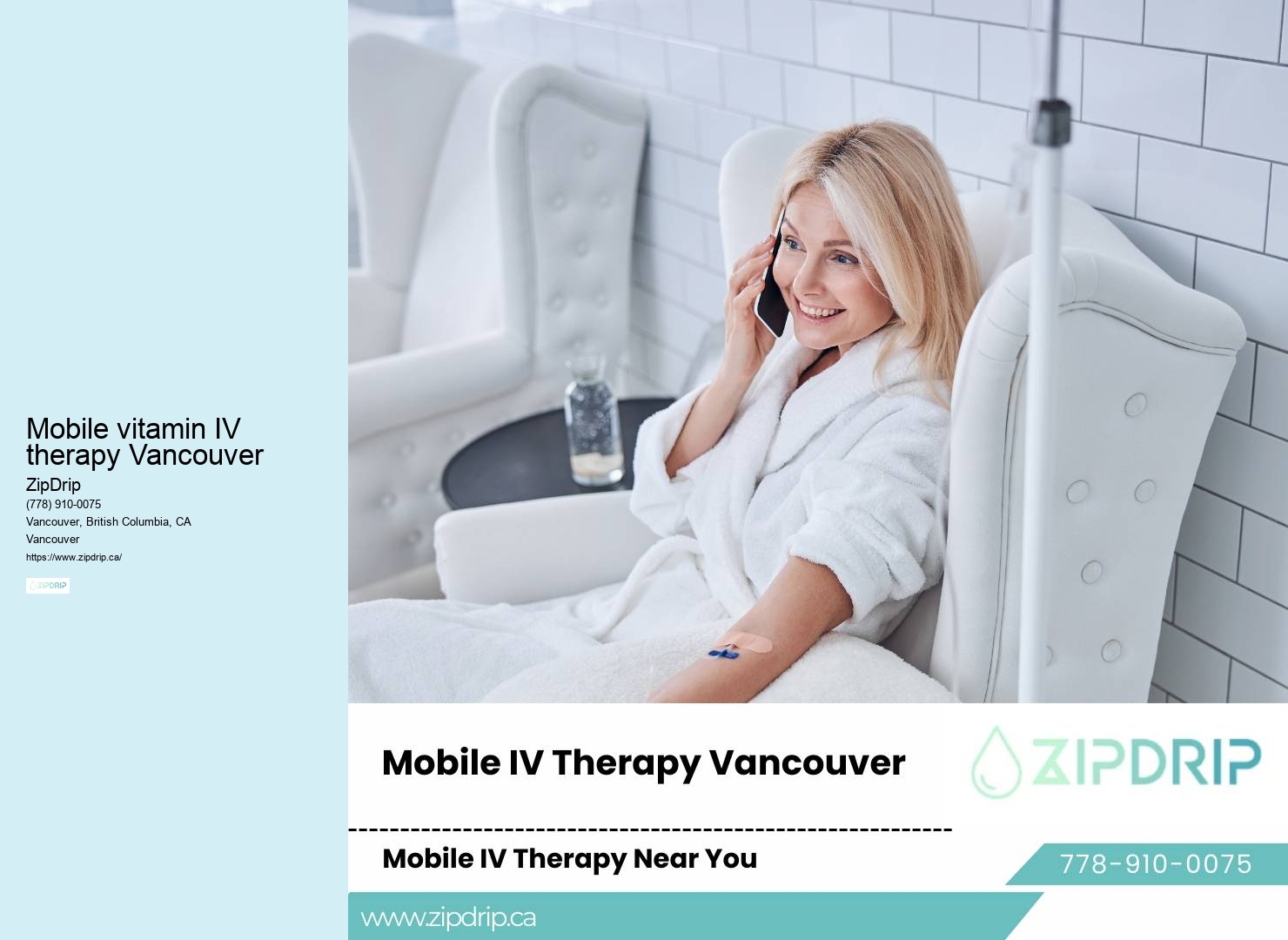 Rapid IV Hydration Mobile vitamin IV therapy Vancouver