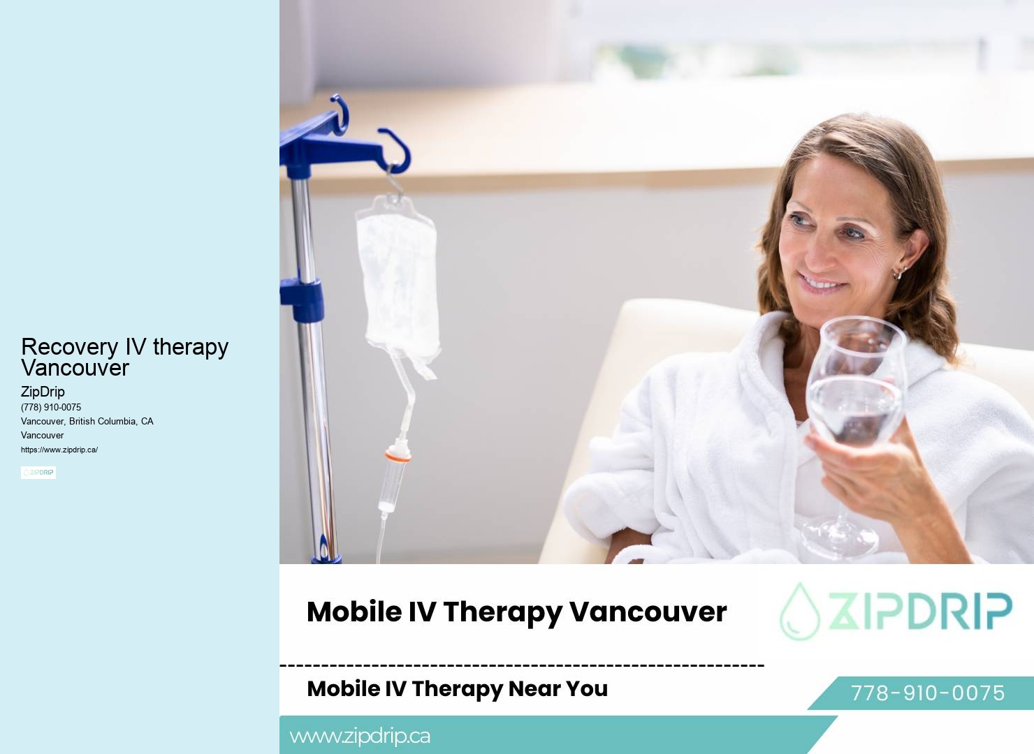 Recovery IV therapy Vancouver's Mobile IV Wellness Solutions