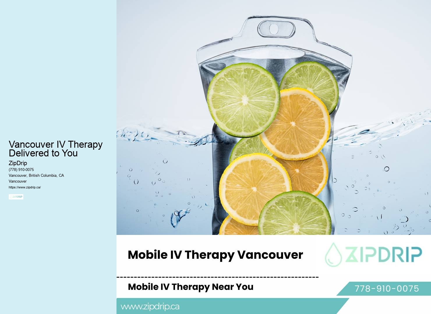 Home IV drip therapy Vancouver IV Therapy Delivered to You