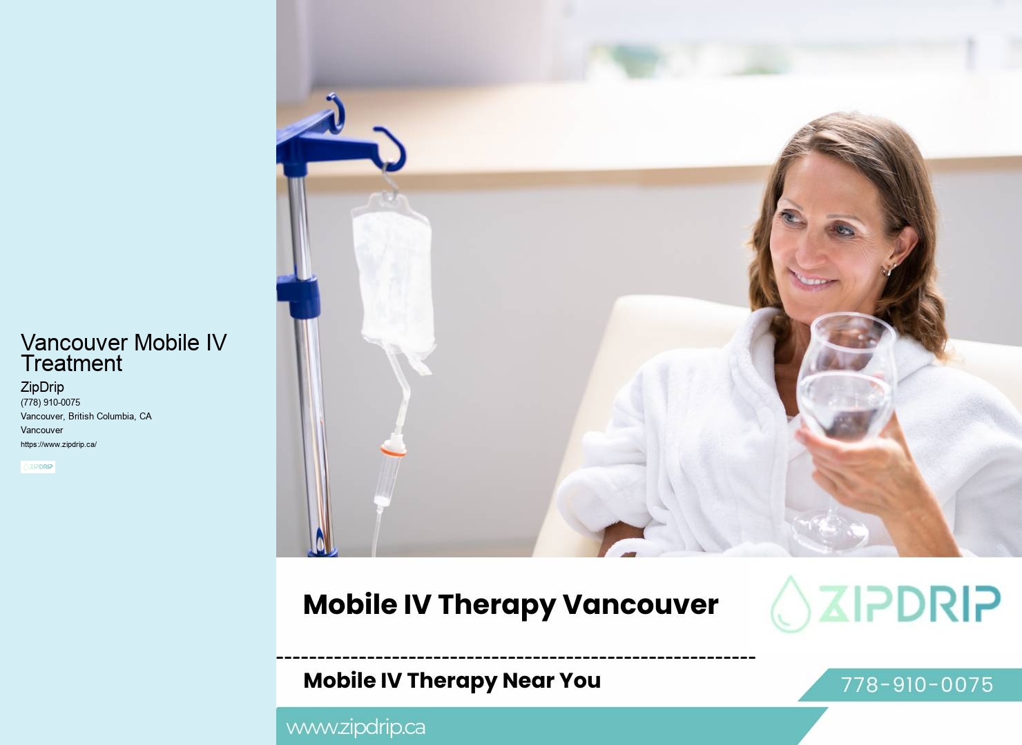 Vancouver Mobile IV Treatment IV therapy at home