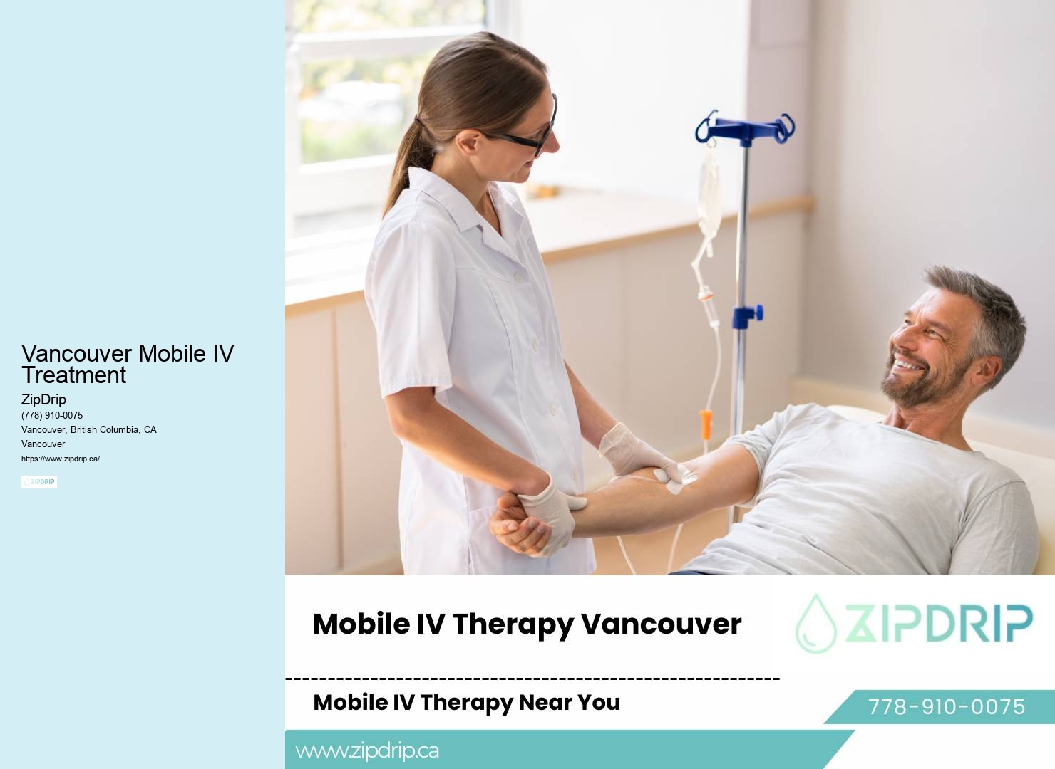 Vancouver Mobile IV Treatment Mobile IV Drip Services
