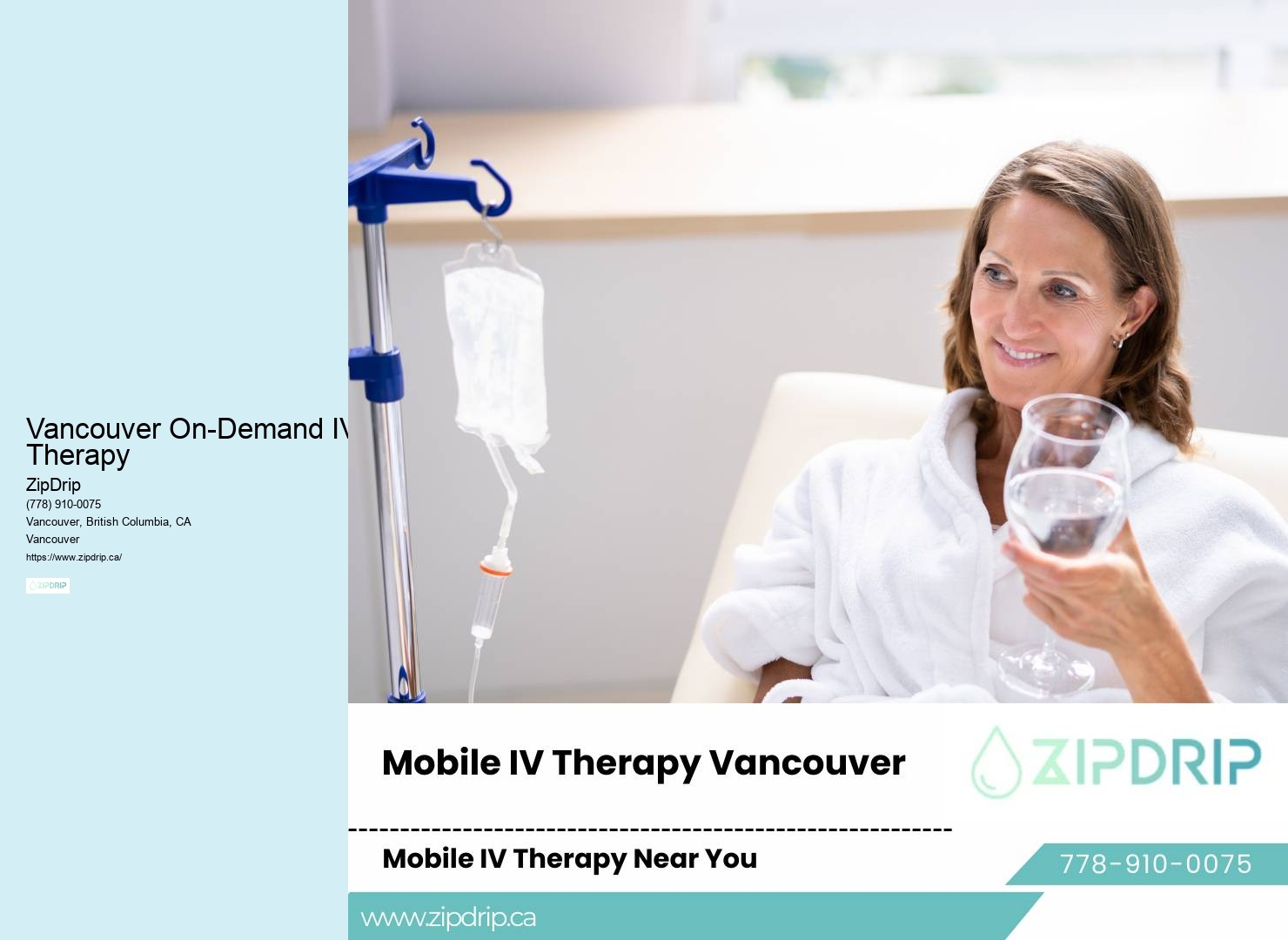 Vancouver On-Demand IV Therapy Mobile IV Revitalization
