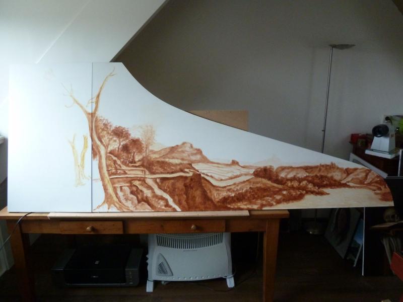 harpsichord lid painting WetCanvas Online Living for Artists