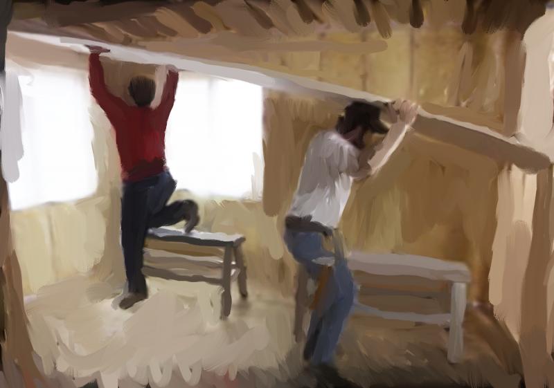 Lifting Drywall to Ceiling WetCanvas Online Living for Artists