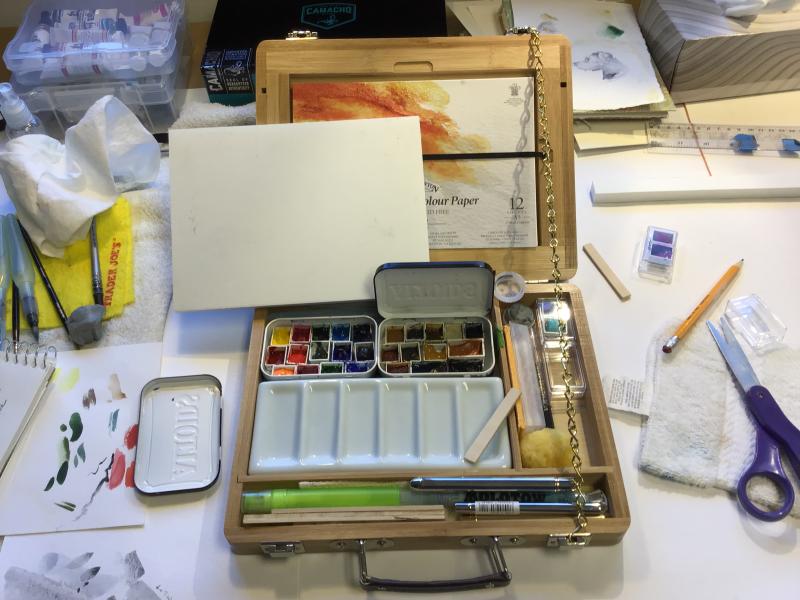 My hacked WN Bamboo watercolor box WetCanvas Online Living for Artists