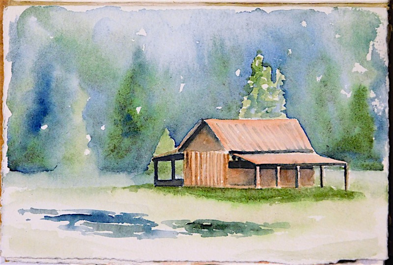 Watercolor Question du Jour Light to Dark, Dark to Light, Both, When