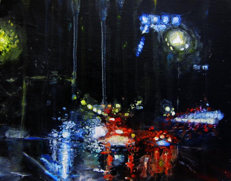 splattering oil paint WetCanvas Online Living for Artists