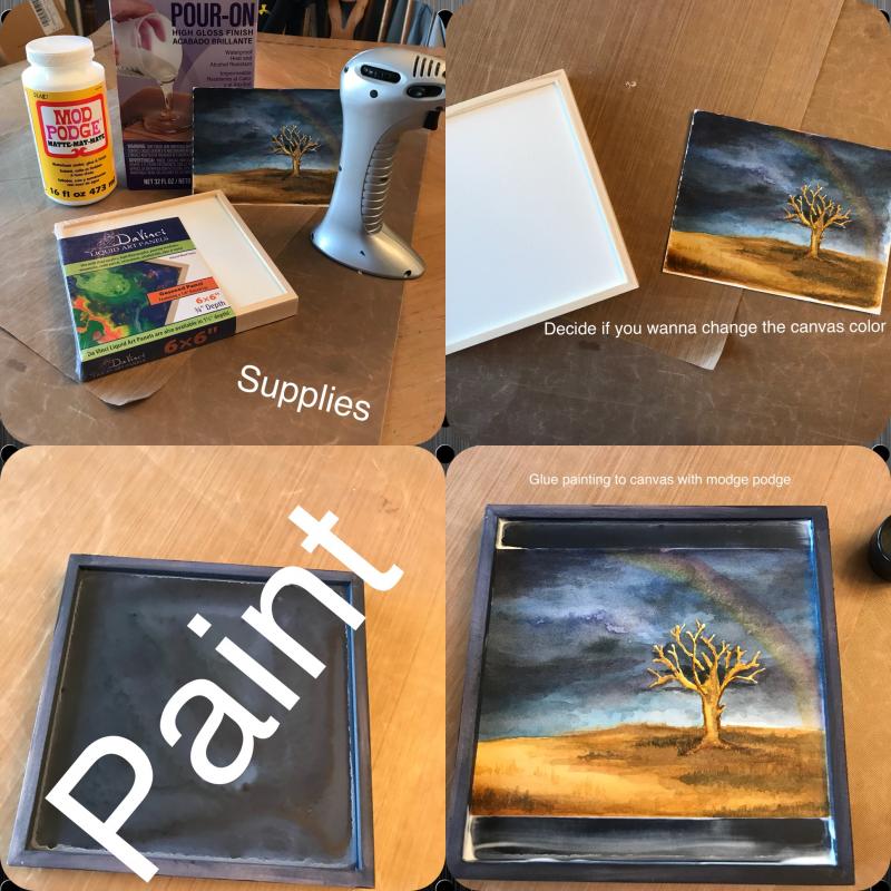 Da Vinci wood liquid art panels and resin WetCanvas Online Living