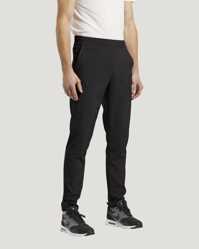 Photo of White Cross Scrubs Elastic waistband pant Color Black Vue 224-BLA.jpg