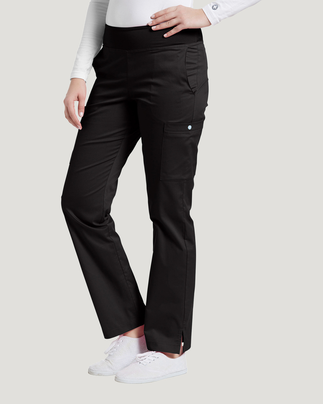 Photo d'uniforme pour infirmière White Cross Pantalon Allure Yoga Couleurr Noir Vue 351-BLA.jpg