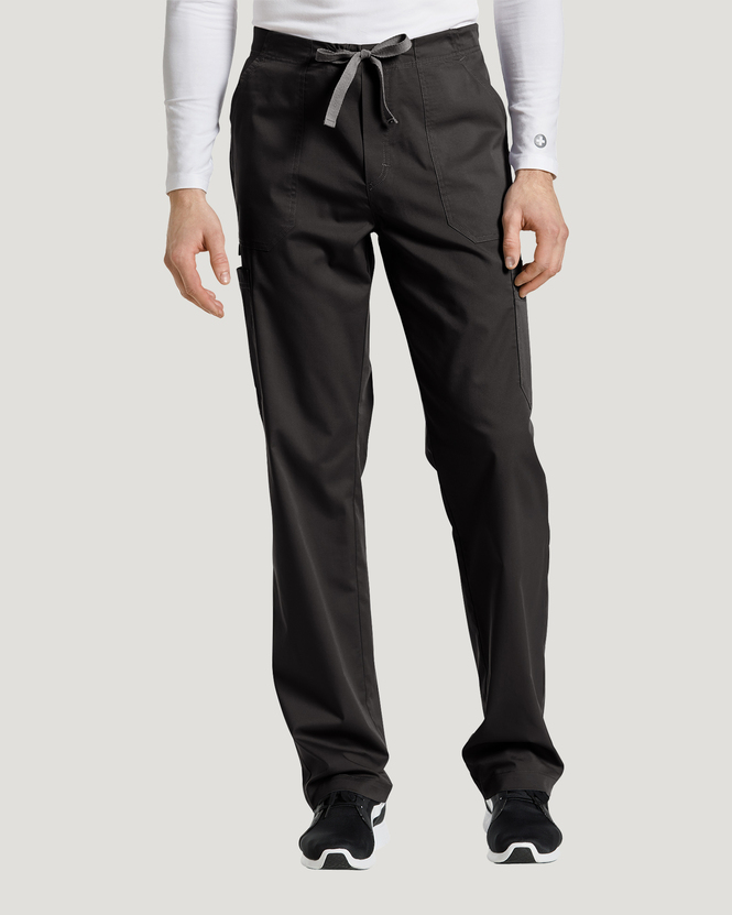 Photo of White Cross Scrubs cargo pant Color Black Vue 225-BLA.jpg