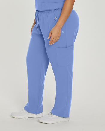 Photo de l'uniforme White Cross 309 Pantalon Marvella à taille élastique Couleur Ciel Bleu  Vue Côté 008