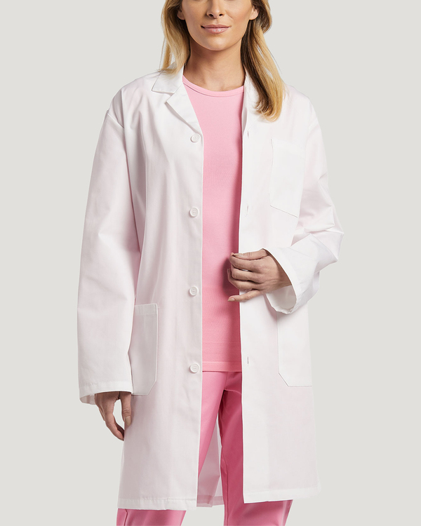 Photo of White Cross Scrubs Men's Classic Labcoat Color White Main Vue