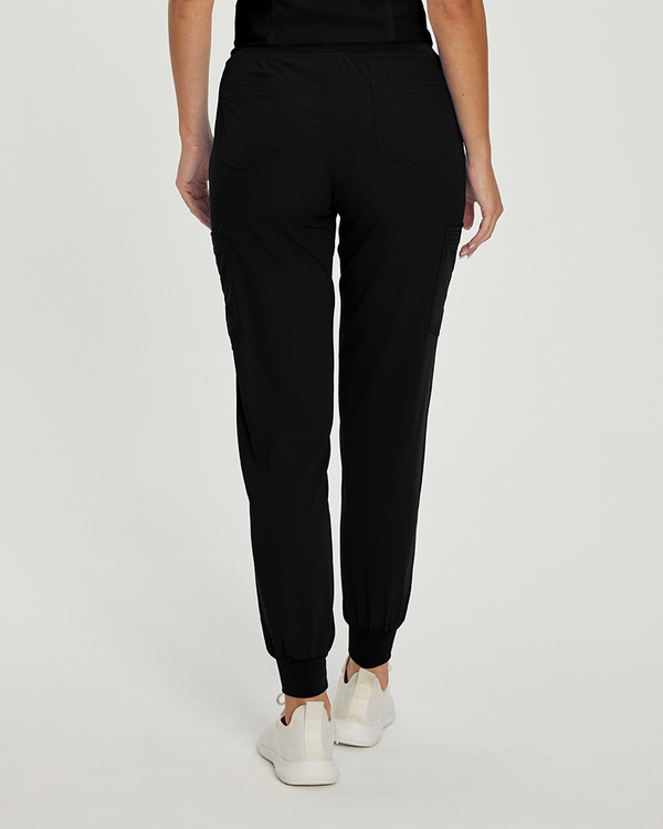 Photo of White Cross Scrubs Marvella Pant Easy Fit - Petite Color Black Back Vue 008