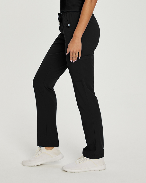 Photo de l'uniforme White Cross Pantalon à taille élastique -  court Couleur Noir  Vue Côté 003