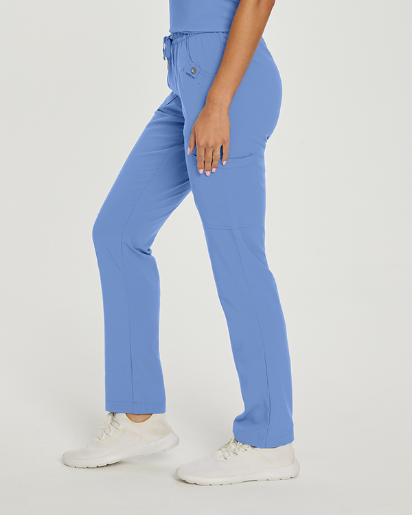 Photo de l'uniforme White Cross 309 Pantalon Marvella à taille élastique Couleur Ciel Bleu  Vue Côté 003