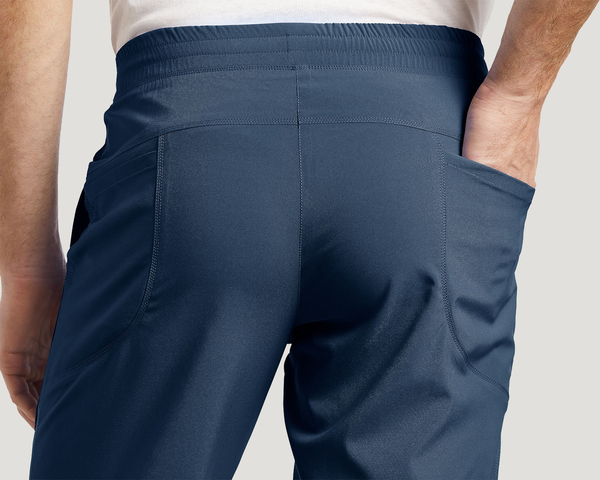 Photo d'uniforme pour infirmière White Cross 224 Pantalon avec bande elastique Couleurr Bleu Marin Vue 224-NAV-b.jpg