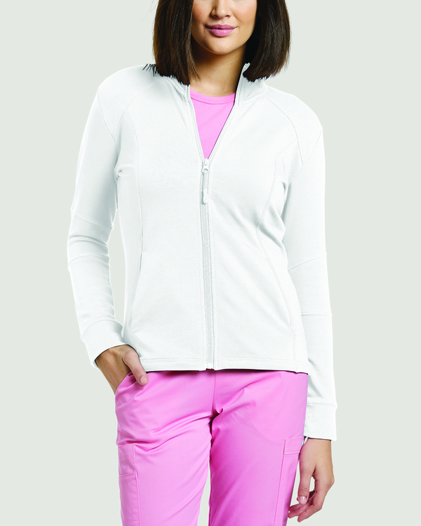 Photo d'uniforme pour infirmière White Cross 445 Veste avec Zipper Couleurr Blanc Vue 445-WHI.jpg