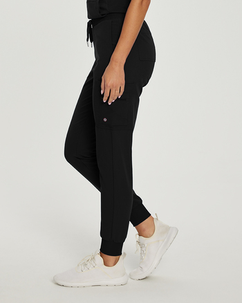 Photo de l'uniforme White Cross 380 Pantalon Jogger avec poches cargo Couleur Noir  Vue Côté 007