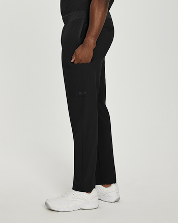 Photo of White Cross Scrubs Yoga-style Pant Color Black Side Vue 003