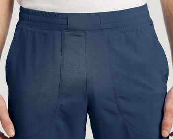 Photo of White Cross Scrubs Elastic waistband pant Color Navy Vue 224-NAV-d2.jpg