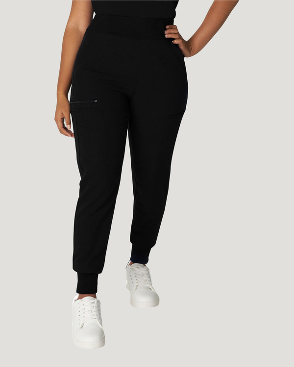 Photo du Pantalon Jogger avec Contrate de Tricot Jersey Vue devant