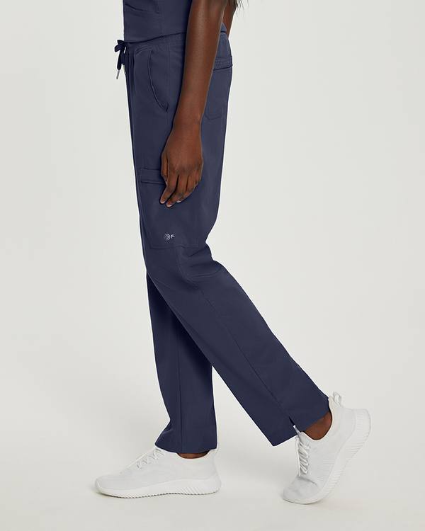 Photo of White Cross Scrubs Cargo Pants Color Navy Side Vue 007