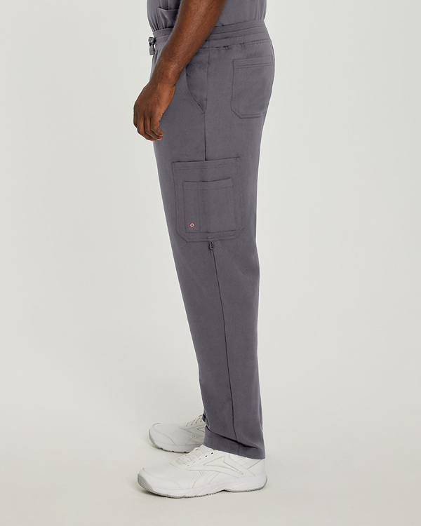 Photo of White Cross Scrubs Cargo Pockets Pant Color Dark Pewter Side Vue 001