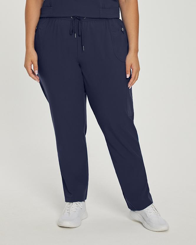 Photo of White Cross Scrubs Marvella Elastic Waist Pant Color Navy Main Vue 015