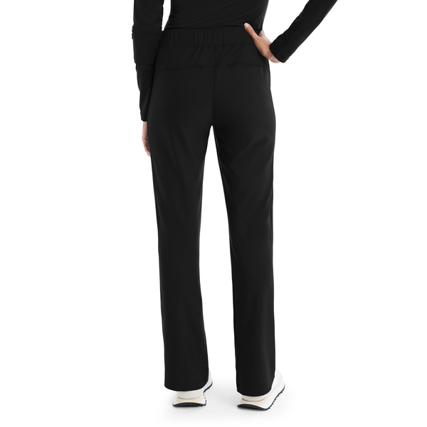 Photo of  WB414T - Women's Bootcut Scrub Pants - Tall Black Back View