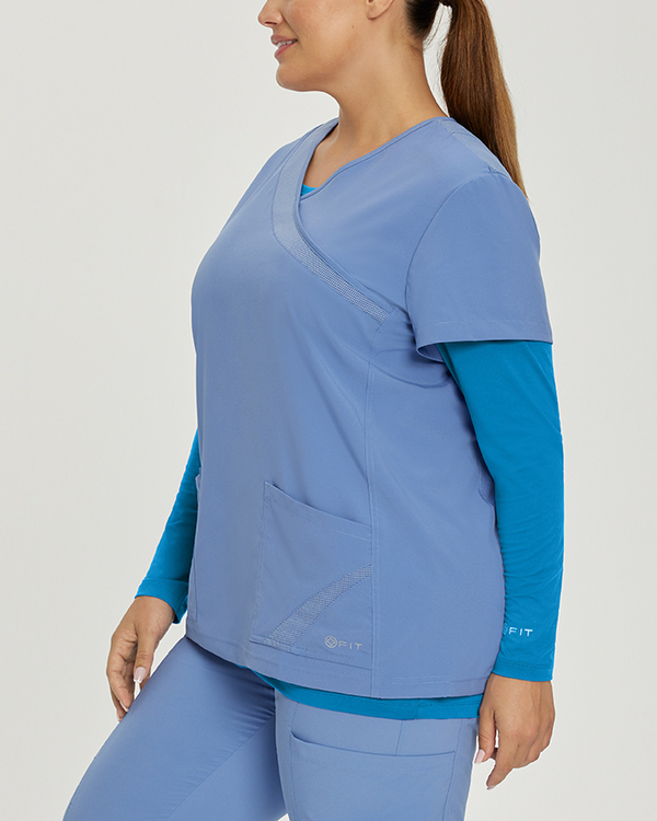 Photo de l'uniforme White Cross T-shirt Ultra Doux Couleur Peacock Blue  Vue Côté 012
