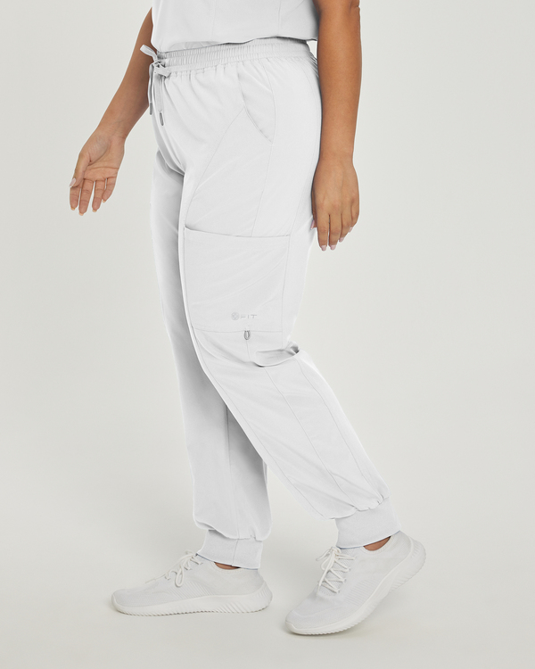 Photo of Elastic waistband, Cargo pockets Jogger FIT pant - Tall Side View