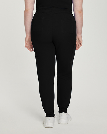 Photo of White Cross Scrubs Zipped Cargo Pocket Jogger Pant Color Black Back Vue 005