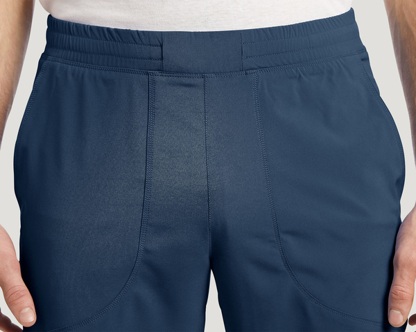 Photo d'uniforme pour infirmière White Cross 224 Pantalon avec bande elastique Couleurr Bleu Marin Vue 224-NAV-d2.jpg