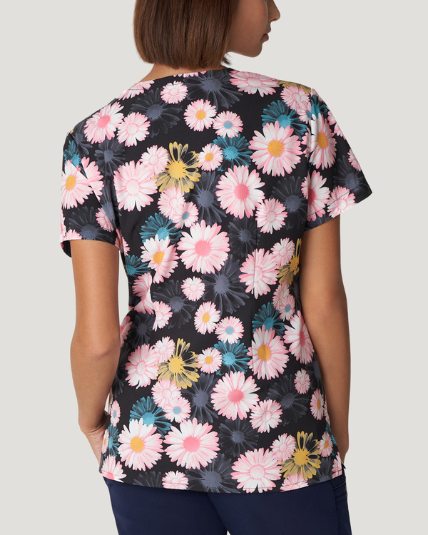 Photo of Electrifying Daisy Soft Comfortable Printed Top Back view