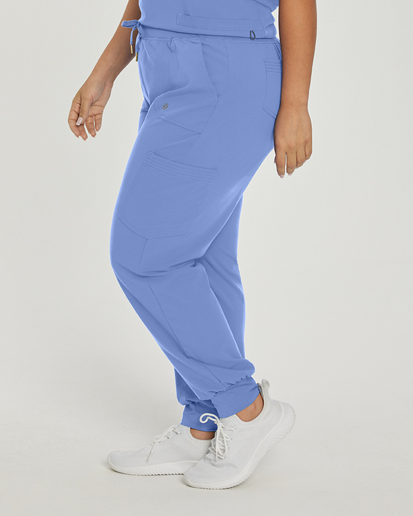 Photo of White Cross Scrubs Marvella Pant Easy Fit Color Ceil Blue Side Vue 011