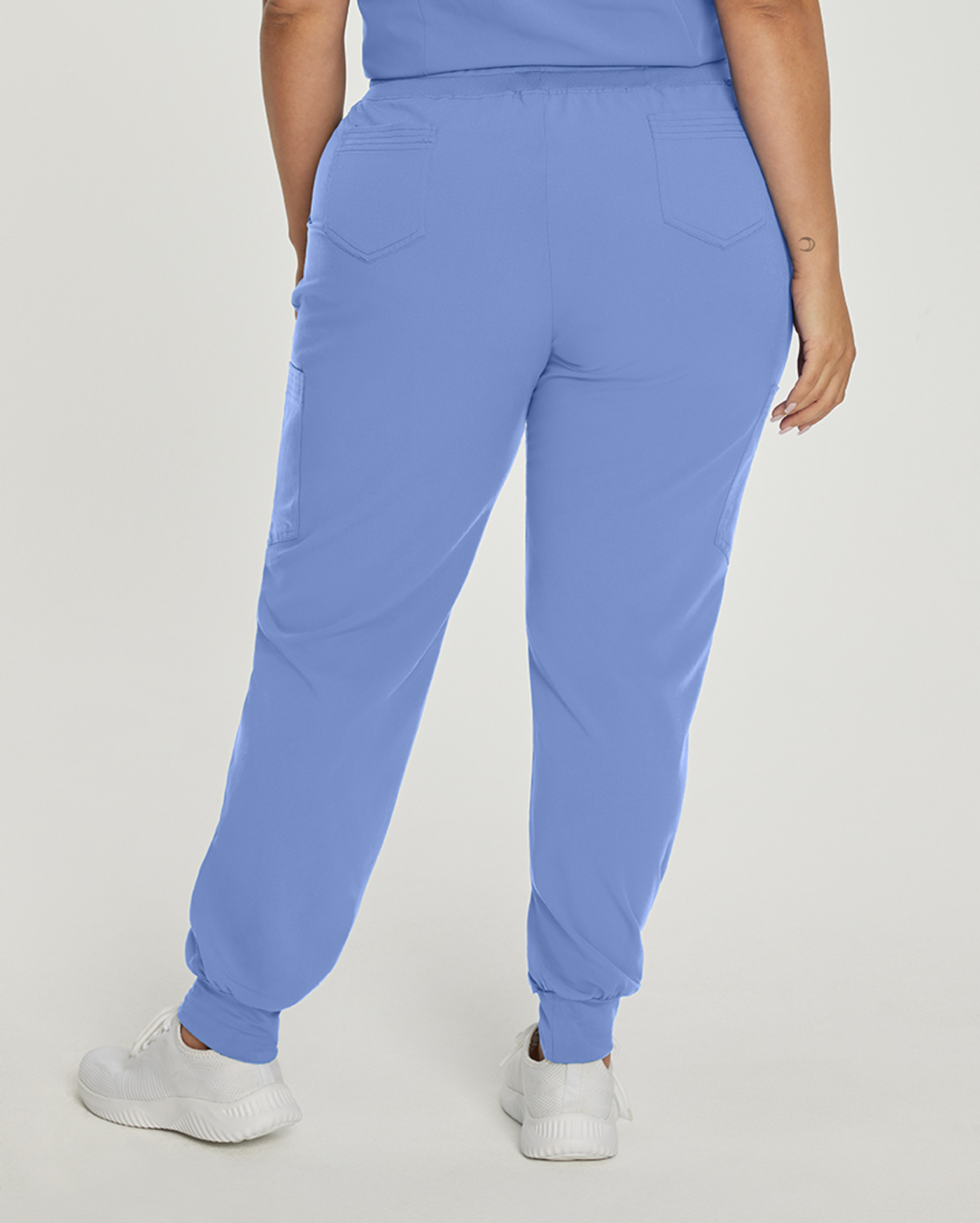 Photo of White Cross Scrubs Marvella Pant Easy Fit Color Ceil Blue Back Vue 011