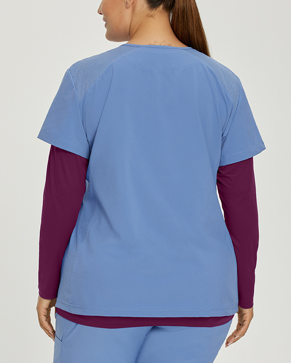 Photo of White Cross Scrubs Ultrasoft T-shirt Color Pickled Beet Back Vue 002