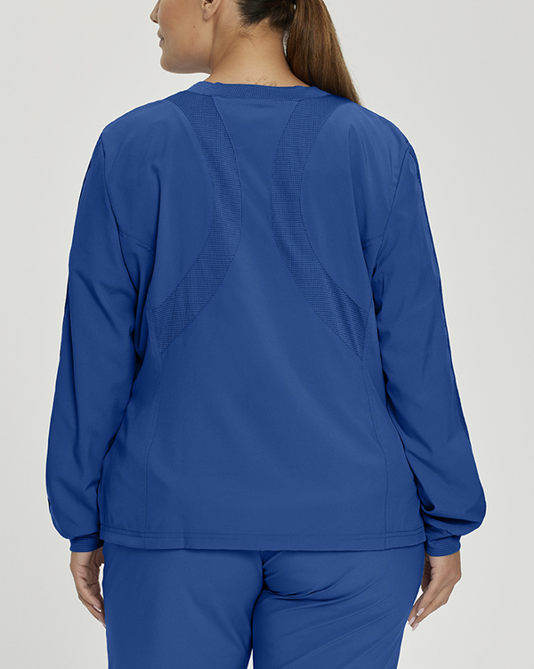 Photo of White Cross Scrubs FIT Mesh Jacket Color Royal Back Vue 009