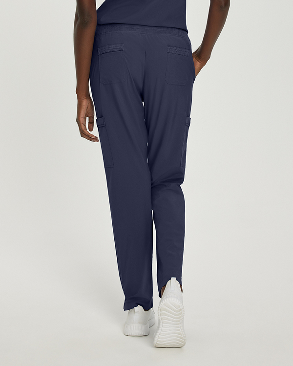 Photo of White Cross Scrubs Cargo Pants Color Navy Back Vue 013