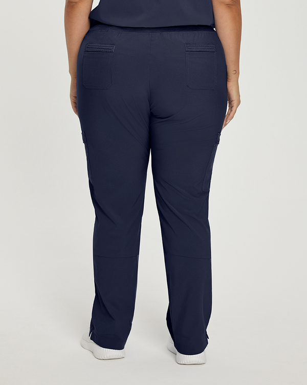 Photo of White Cross Scrubs Cargo Pants Color Navy Back Vue 001