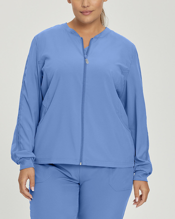 Photo of White Cross Scrubs FIT Mesh Jacket Color Ceil Blue Main Vue 010