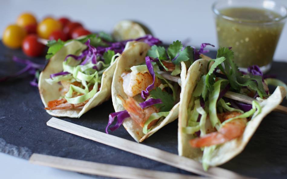 Taco Tuesday Recipe: Cedar Skewered Shrimp Tacos