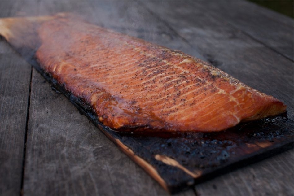 Cedar Planked Salmon Fillet with Brown Sugar Recipe Wildwood Grilling
