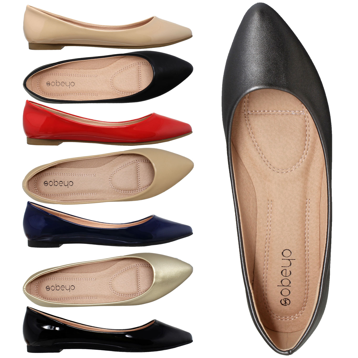 closed toe slip on shoes