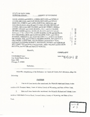 Orangeville Invenergy Complaint