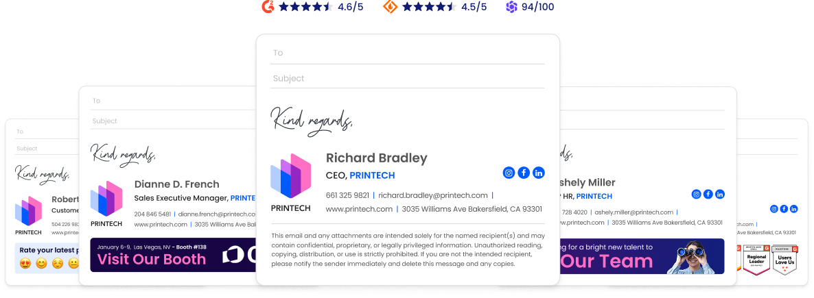 wisestamp email signature platform