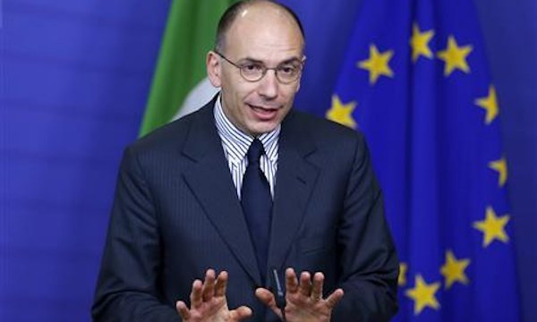 Italian PM Enrico Letta